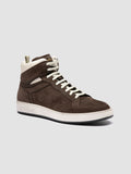 THE ANSWER 004 - Brown Leather and Suede Sneakers - thumb image 3,side view