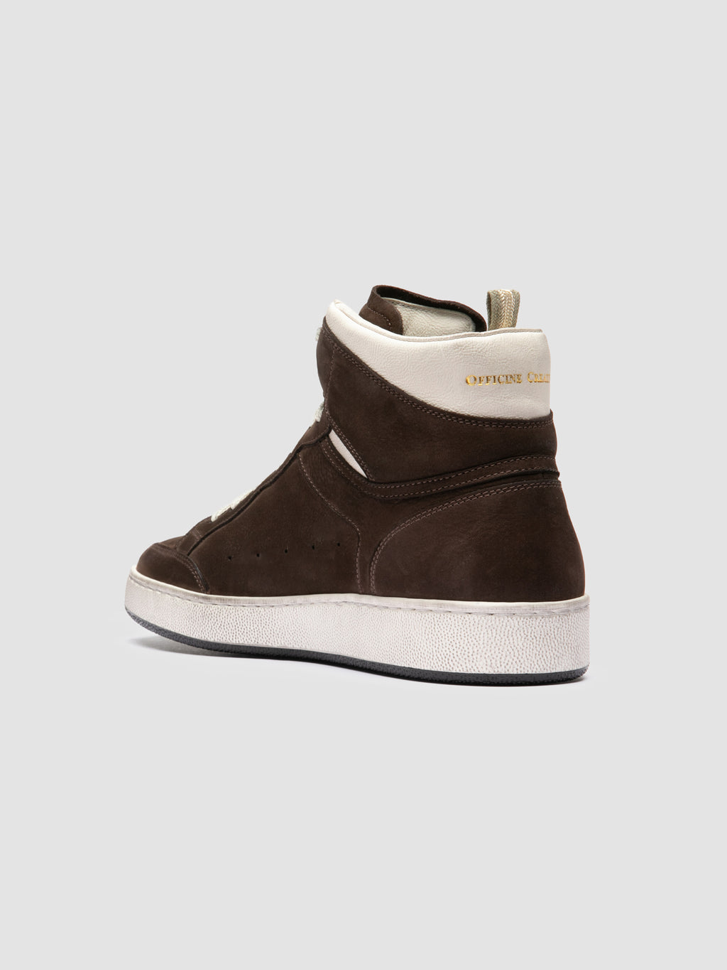 THE ANSWER 004 - Brown Leather and Suede Sneakers - image 4,side view