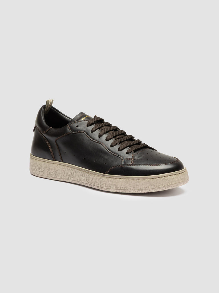 THE ANSWER 005 - Sneaker in Pelle Marrone