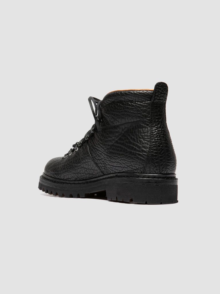 ARTIK FLEXI 002 - Black Leather Lace Up Boots