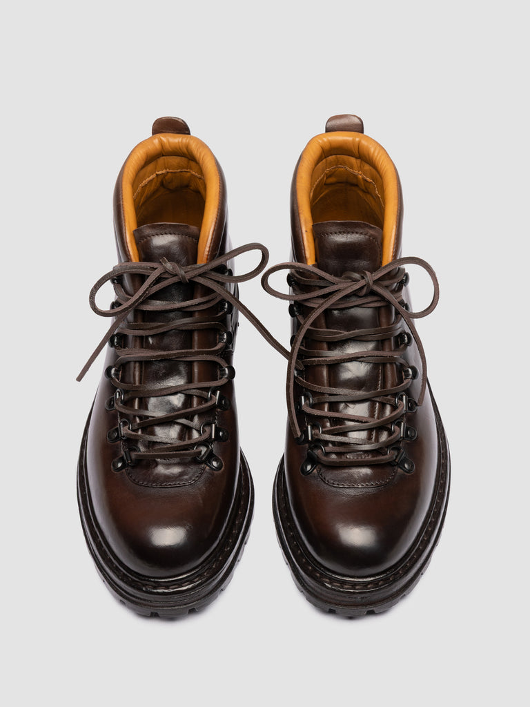 ARTIK 001 - Brown Leather Lace Up Boots