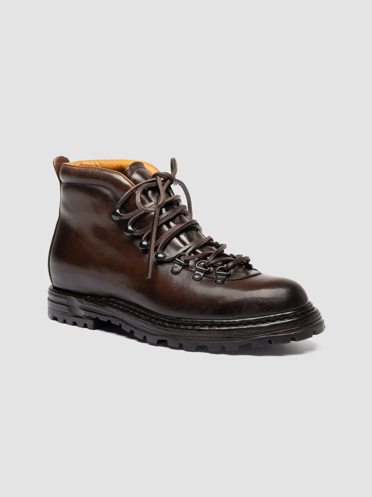 ARTIK 001 - Brown Leather Lace Up Boots