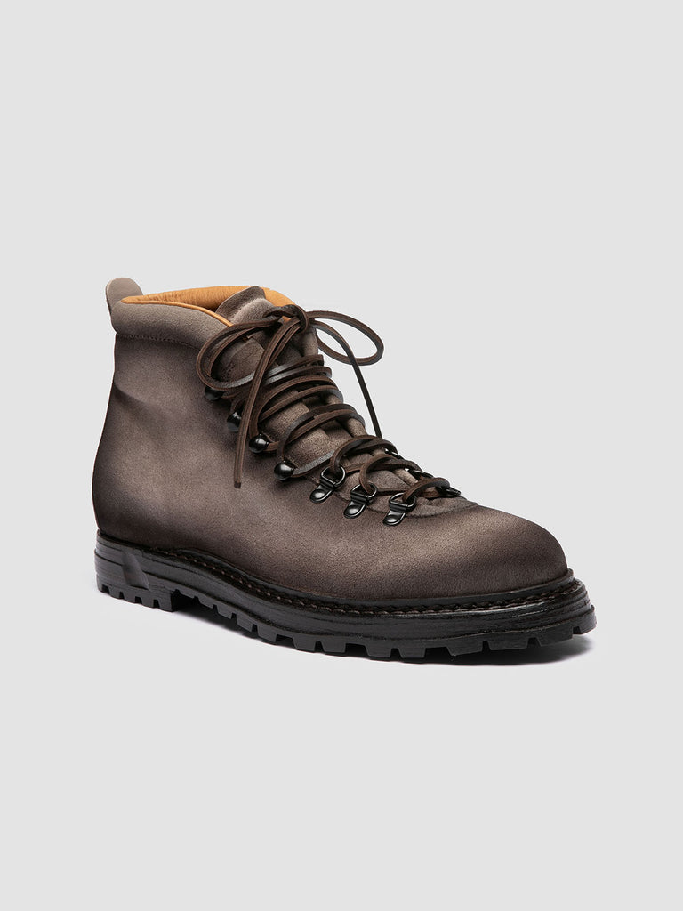 ARTIK 001 - Taupe Suede Lace Up Boots