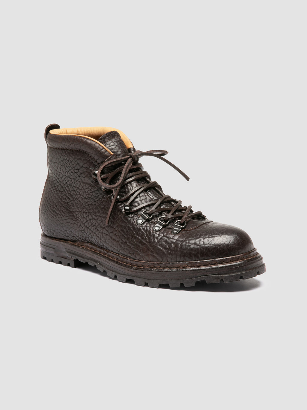 ARTIK 001 - Stivali Stringati in Pelle Marrone