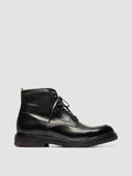 ASTON CREPE 004 - Stivali Stringati in Pelle Nera - thumb image 1,side view