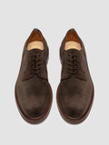 ASTON FLEXI 001 - Scarpe Derby in Pelle Scamosciata Marrone - thumb image 2,side view