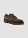 ASTON FLEXI 001 - Scarpe Derby in Pelle Scamosciata Marrone - thumb image 3,side view