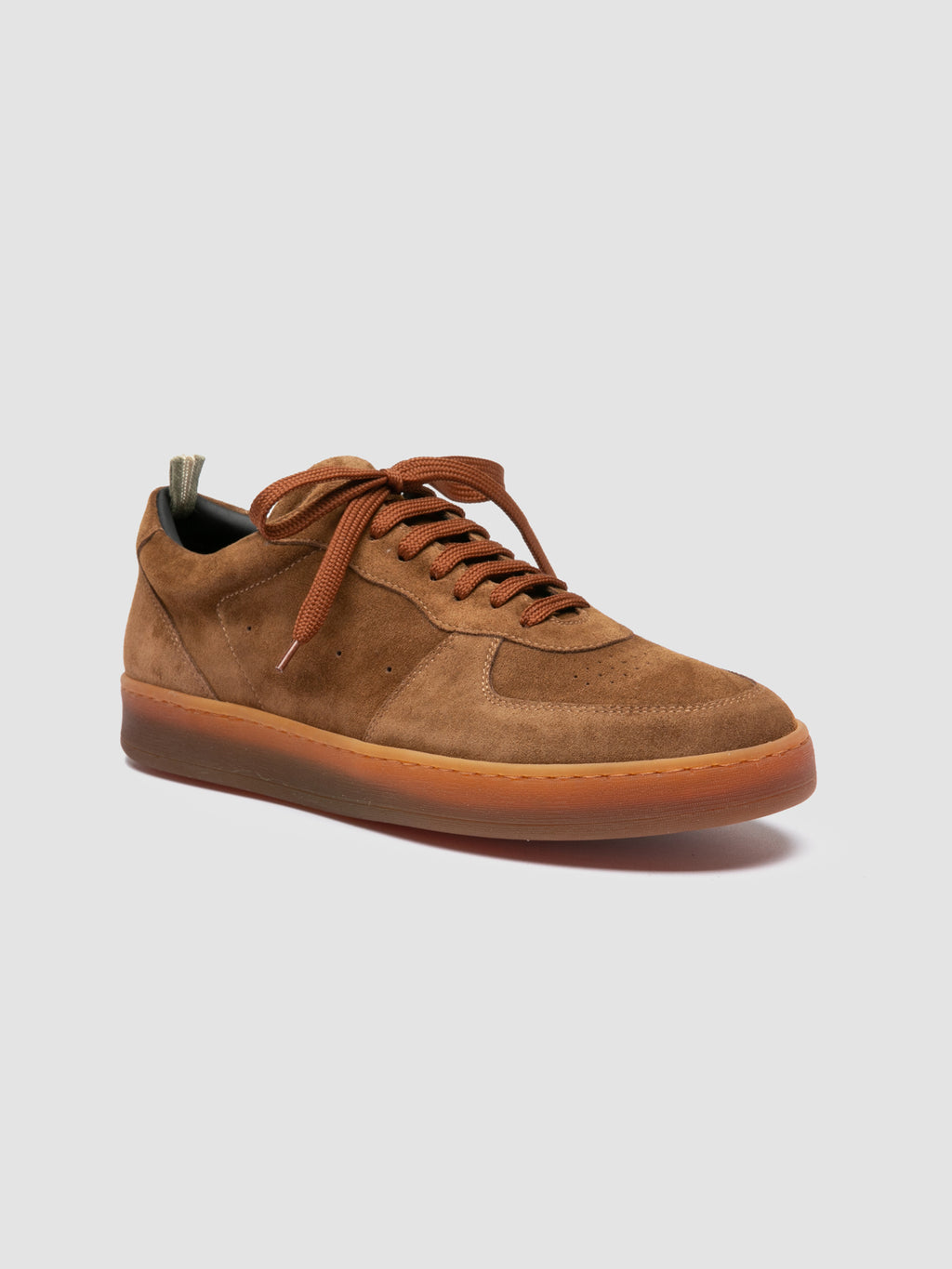 ASSET 001 - Sneakers in Pelle Scamosciata Marrone - image 3,side view