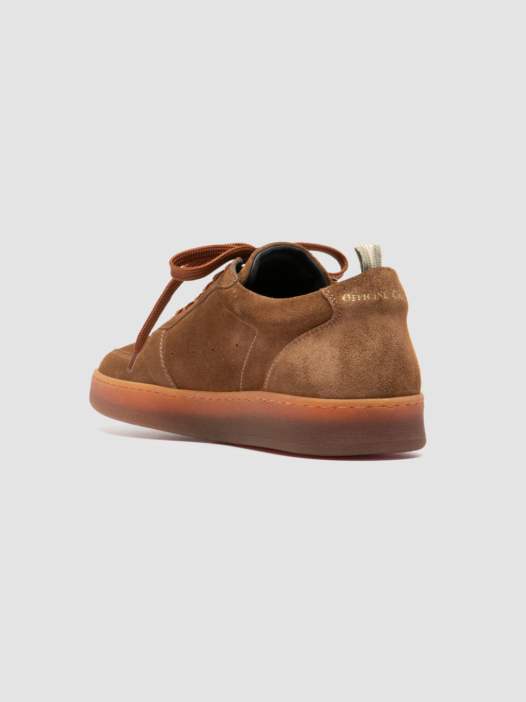 ASSET 001 - Sneakers in Pelle Scamosciata Marrone - image 4,side view