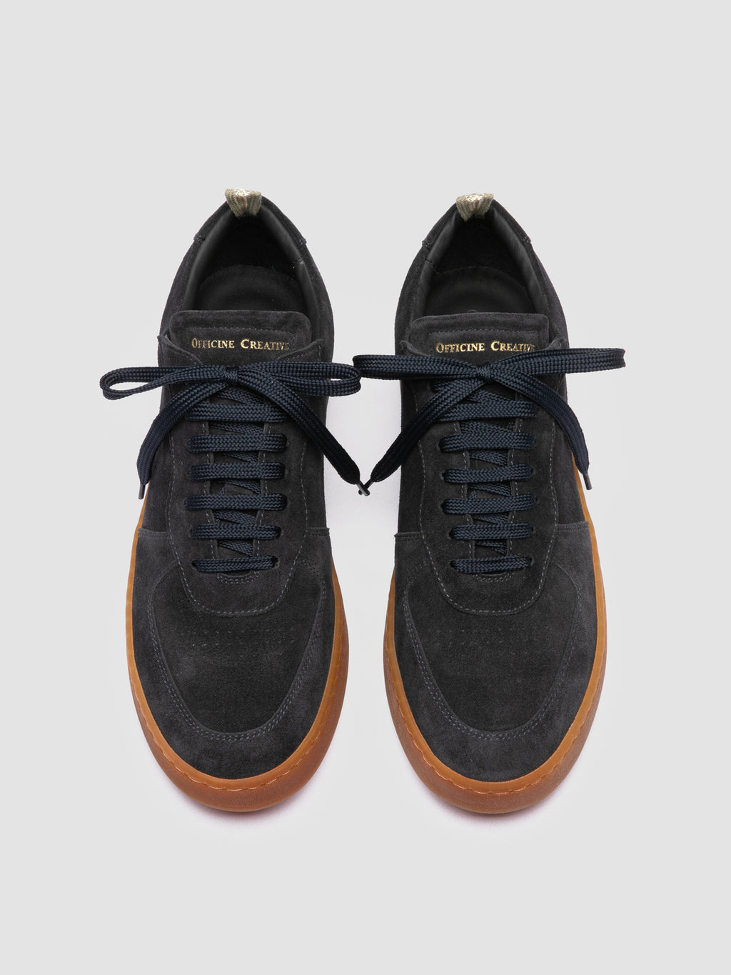 ASSET 001 - Sneaker in Pelle Scamosciata Blu - image 2,side view