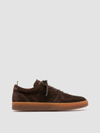 ASSET 001: Mens Brown Suede Low Top Sneakers Officine Creative - 1