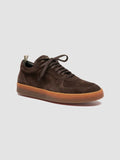 ASSET 001 - Sneakers in Pelle Scamosciata Marrone - thumb image 3,side view