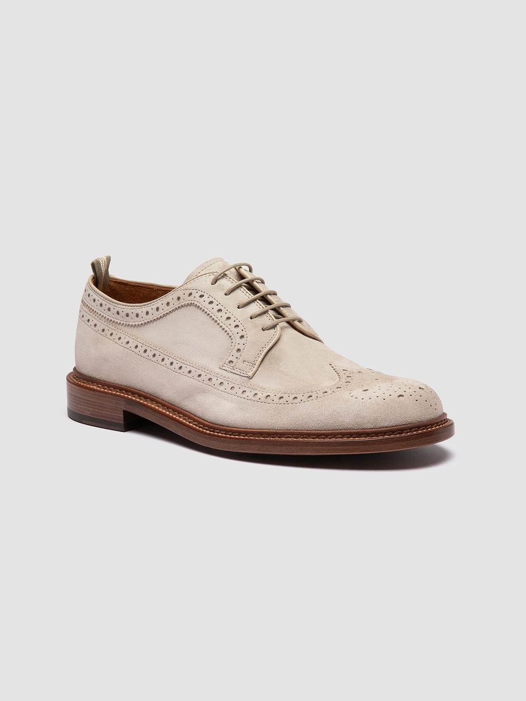 ASTON 003 - Derby in Pelle Scamosciata Beige