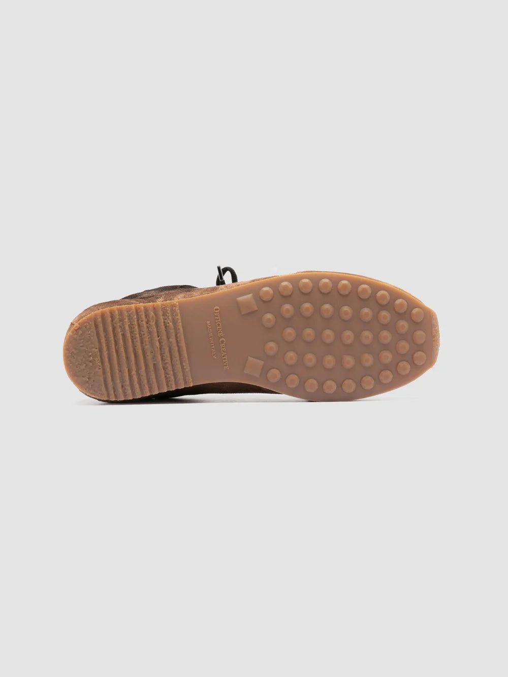 AWAY 004 - Sneaker Basse in Pelle Scamosciata Marrone - image 5,side view