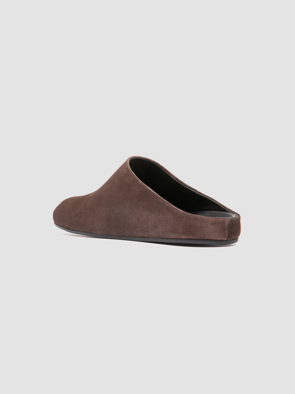 BABOUCHE 001 - Sabot in Pelle Scamosciata Marrone