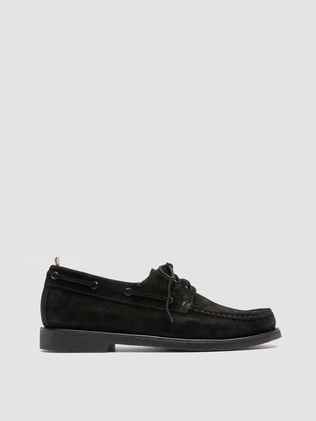 BALFRON FLEXI - 003 Scarpe da Barca in Pelle Scamosciata Nera - image 1,side view