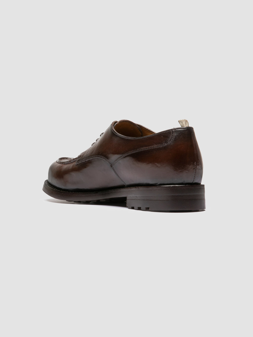 BALATA FLEXI 001 - Brown Leather Derby Shoes - image 4,side view