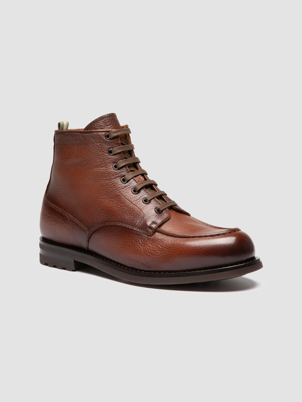 BALATA FLEXI 002 - Brown Leather Lace Up Boots - image 3,side view