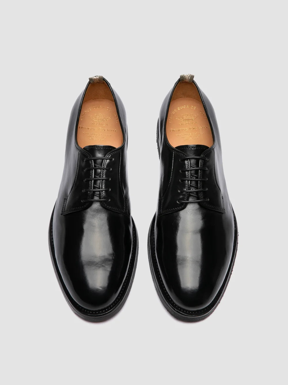 BARITON FLEXI 001 - Scarpe Derby in Pelle Nera - image 2,side view