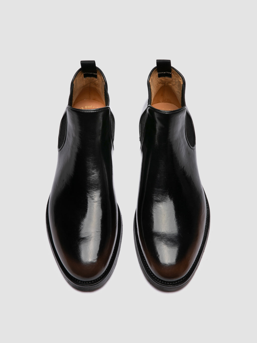 BARITON FLEXI 002 - Black Leather Chelsea Boots - image 2,side view