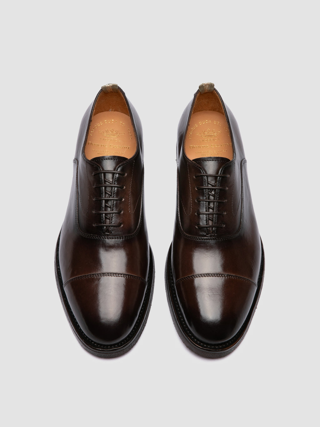 BARITON FLEXI 003 - Scarpe Oxford in Pelle Marrone - image 2,side view