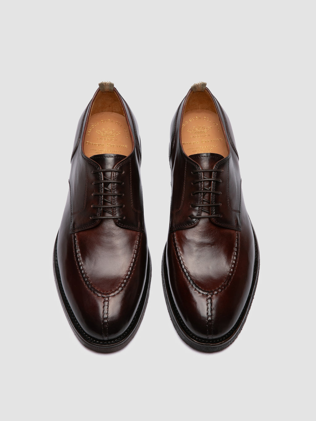 BARITON FLEXI 005 - Scarpe Derby in Pelle Bordeaux - image 2,side view