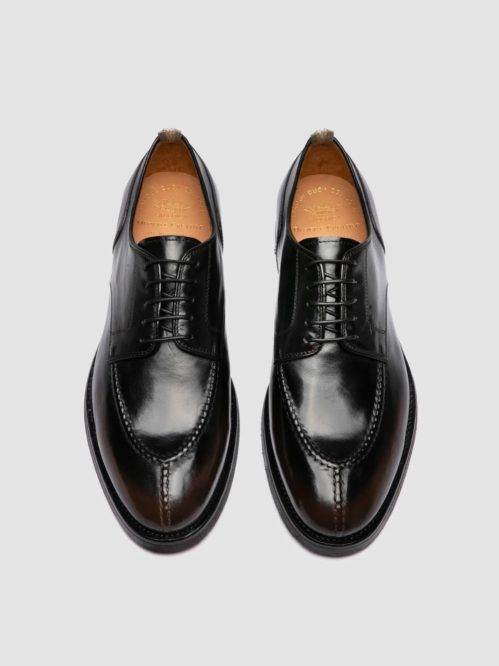 BARITON FLEXI 005 - Scarpe Derby in Pelle Nera - image 2,side view