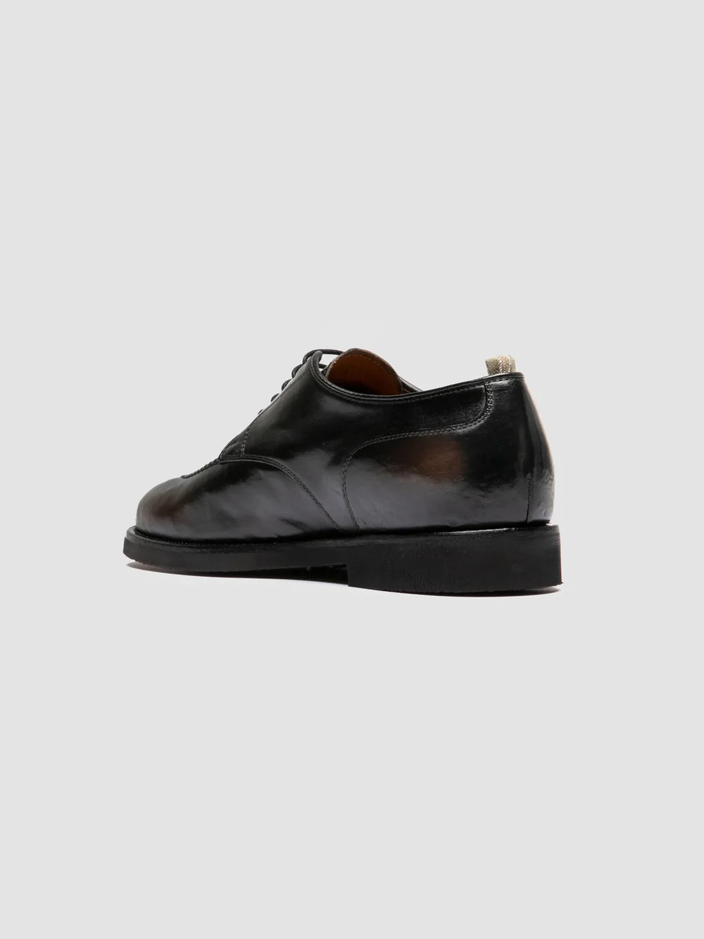 BARITON FLEXI 005 - Scarpe Derby in Pelle Nera - image 4,side view