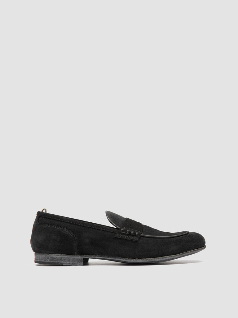 BILT 001 - Black Suede Penny Loafers
