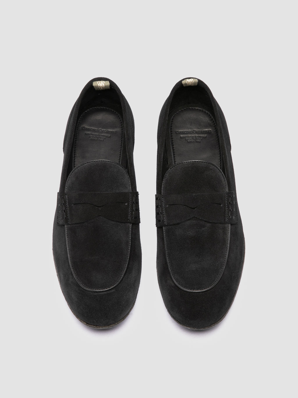 BILT 001 - Black Suede Penny Loafers - image 2,side view