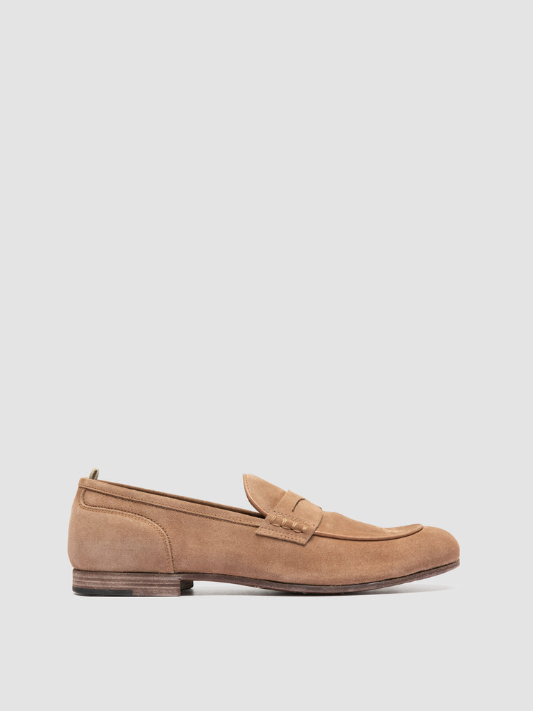 BILT 001 - Beige Suede Penny Loafers