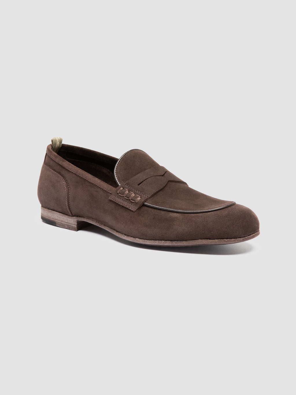 BILT 001 - Brown Suede Penny Loafers - image 3,side view