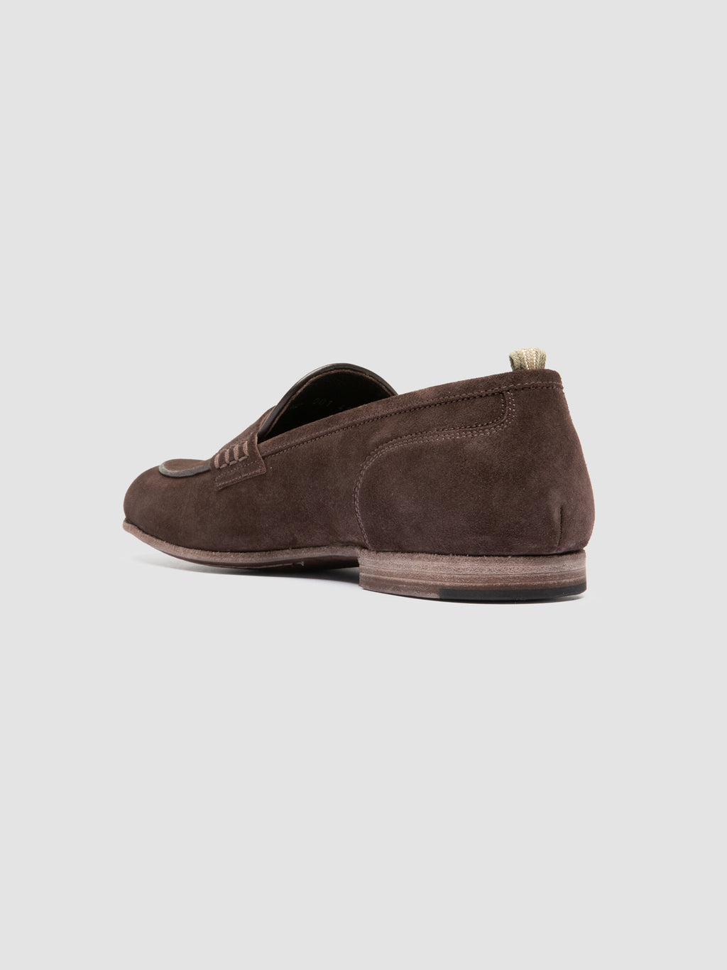 BILT 001 - Brown Suede Penny Loafers - image 4,side view