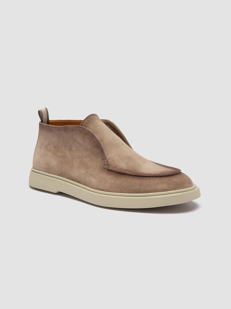 BONES 003 - Stivali Chukka in Pelle Scamosciata Marrone