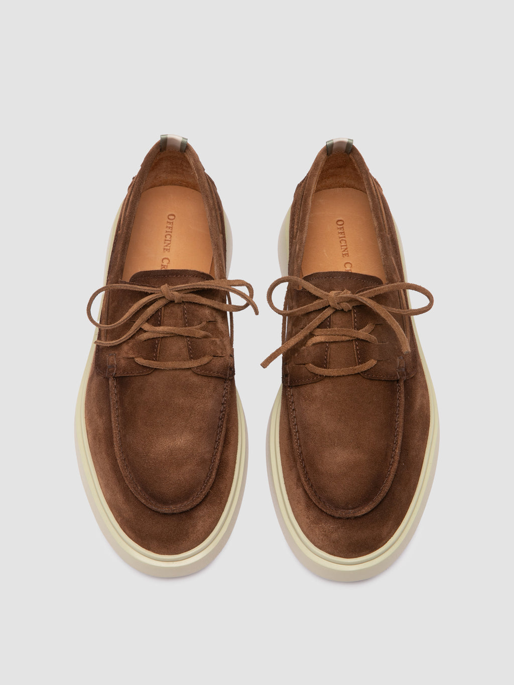BONES 013 - Brown Suede Boat Shoes - image 2,side view