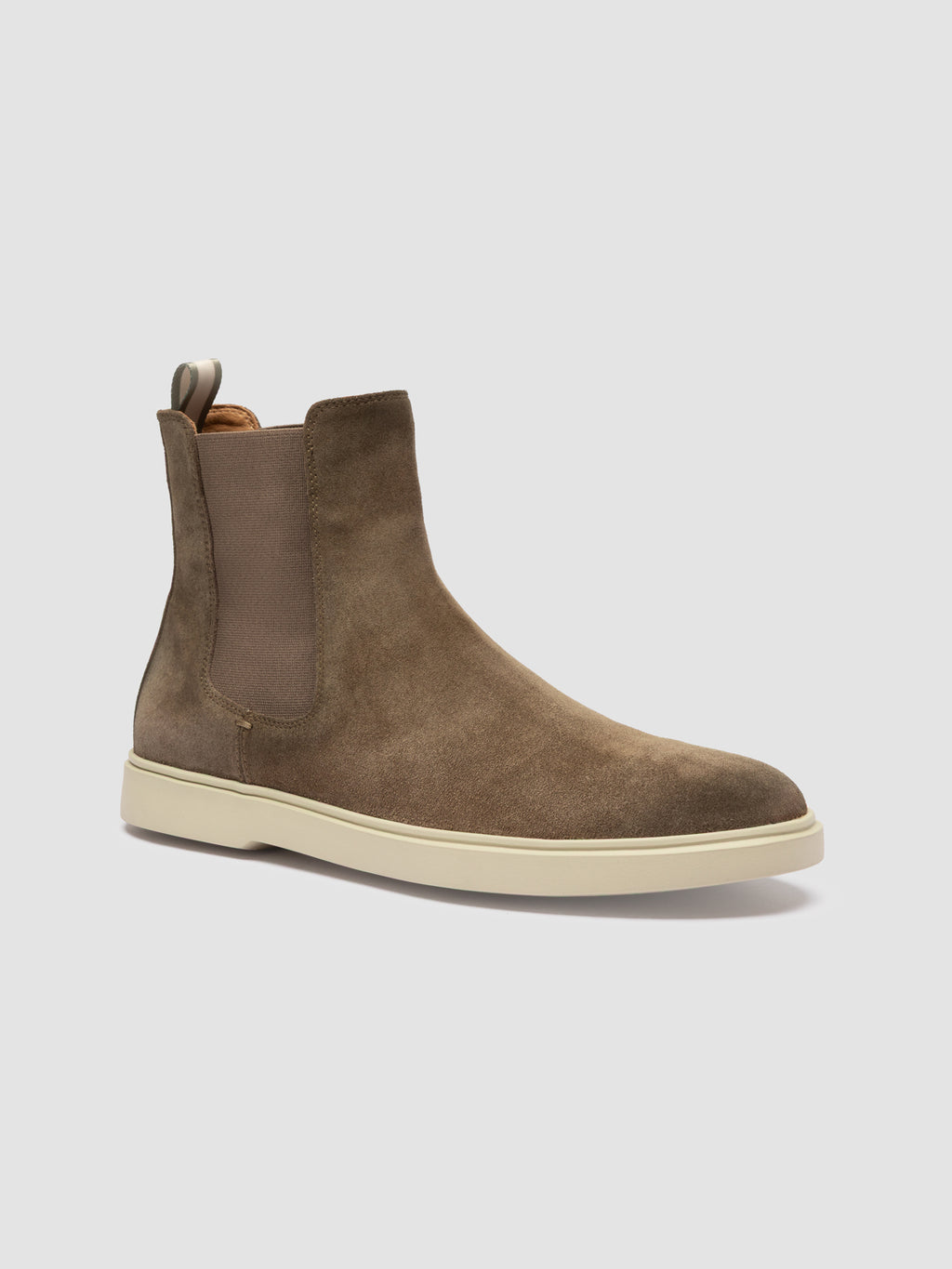 BONES 014 - Green Suede Chelsea Boots - image 3,side view