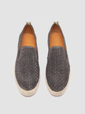 BOWLINE 001 - Espadrillas in Pelle Intrecciata Grigia