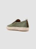 BOWLINE 001 - Espadrillas in Pelle Intrecciata Verde