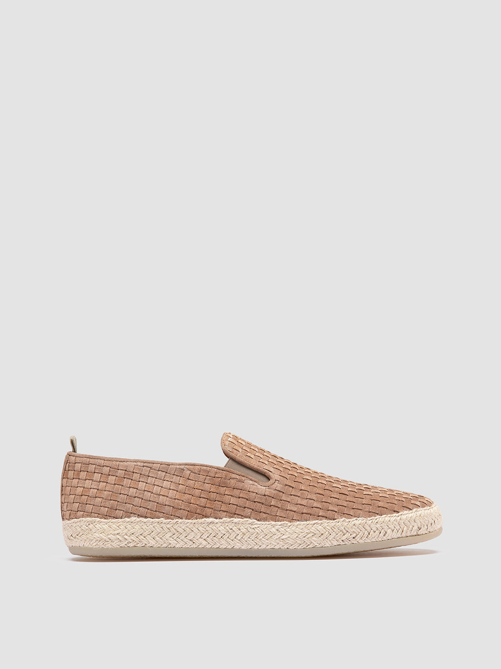 BOWLINE 001 - Espadrillas in Pelle Intrecciata Tortora