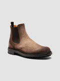 BRISTOL 008 - Brown Suede Chelsea Boots
