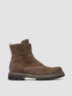 BULLA DD LUG 114 - Stivali con Zip in Pelle Scamosciata Color Tortora