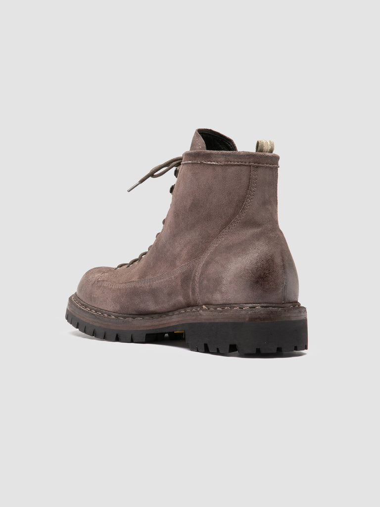 BULLA DD LUG 115 - Stivali Stringati in Pelle Scamosciata Tortora
