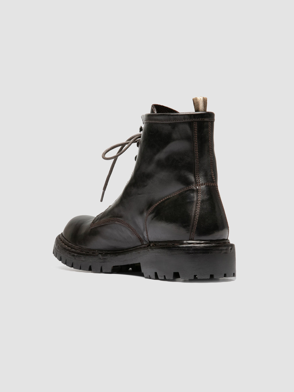 BULLA DD LUG 116 - Stivaletti Stringati in Pelle Marrone - image 4,side view