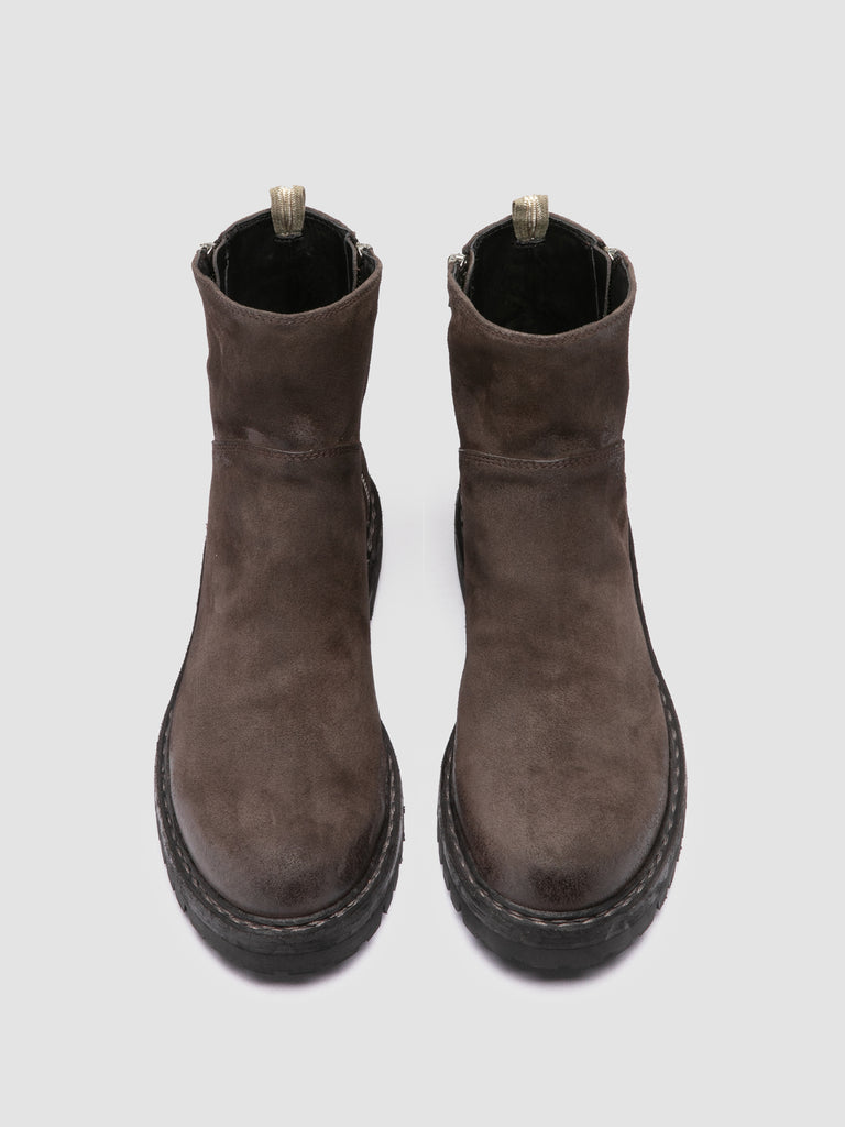 BULLA DD LUG 118 - Stivali con Zip in Pelle Scamosciata Marrone
