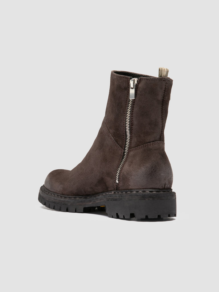 BULLA DD LUG 118 - Stivali con Zip in Pelle Scamosciata Marrone