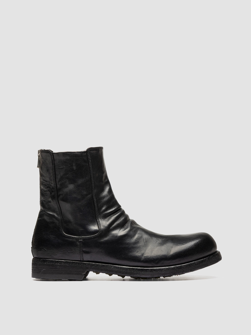 BULLA DD 104 - Stivaletti con Zip in Pelle Nera - image 1,side view