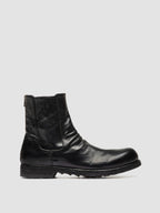 BULLA DD 104 - Stivaletti con Zip in Pelle Nera