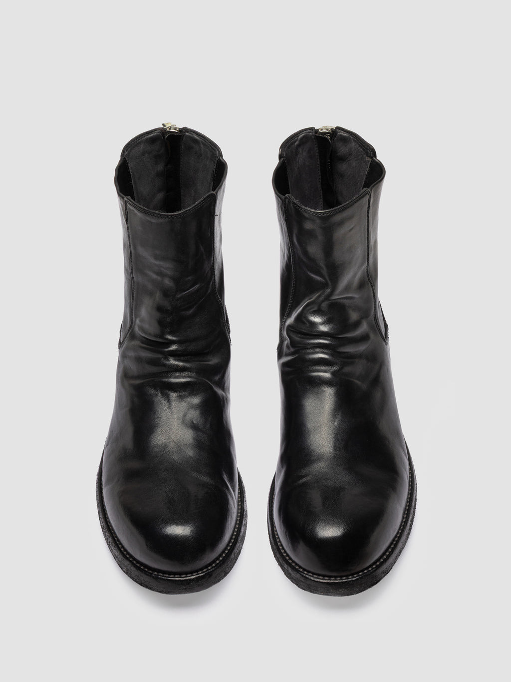 BULLA DD 104 - Stivaletti con Zip in Pelle Nera - image 2,side view