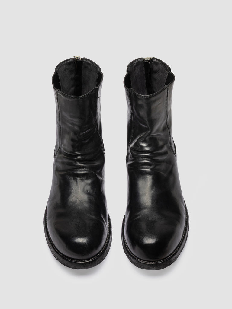 BULLA DD 104 - Stivaletti con Zip in Pelle Nera