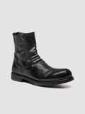 BULLA DD 104 - Stivaletti con Zip in Pelle Nera - thumb image 3,side view